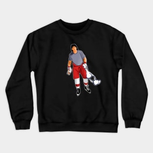 Bob Probert Pads in His Hand Crewneck Sweatshirt